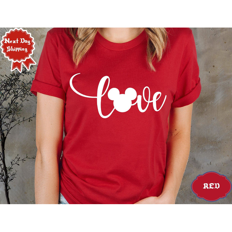 Disney Love Shirt, Mickey Ears Shirt, Disneyland, Disneyworld Shirt, Disney Trip 2024, Disney Family Vacation 1.jpg