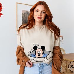 excuse me is it august yet shirt, pregnancy announcement shirt, minnie pregnancy t-shirt, mickey girl announcement t-shi