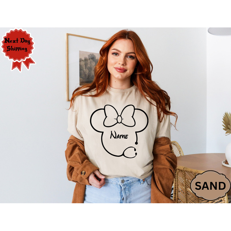Personalized Disneyland Shirt, Customize Disney Trip T-shirt, Mickey Mouse With Name, Minnie Mouse With Name, Gift For Woman, Disney Shirt.jpg