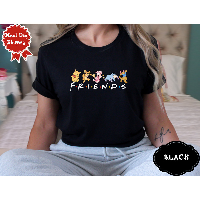 Winnie The Pooh Friends Sweatshirt, Winnie The Pooh Friends Sweatshirt, Winnie the Pooh Theme Disney Family Hoodie, Disney Friends shirt.jpg