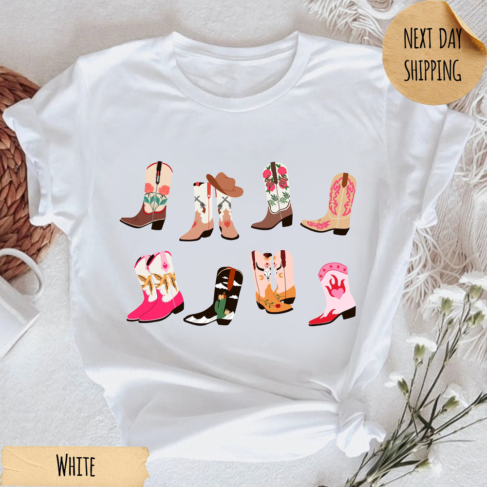 Cowgirl Boots T-Shirt, Country Concert Shirt, Western T-Shirt For Women, Graphic Shirt, Cute Country Shirts, Cowgirl Shirt, Western T-Shirts.jpg