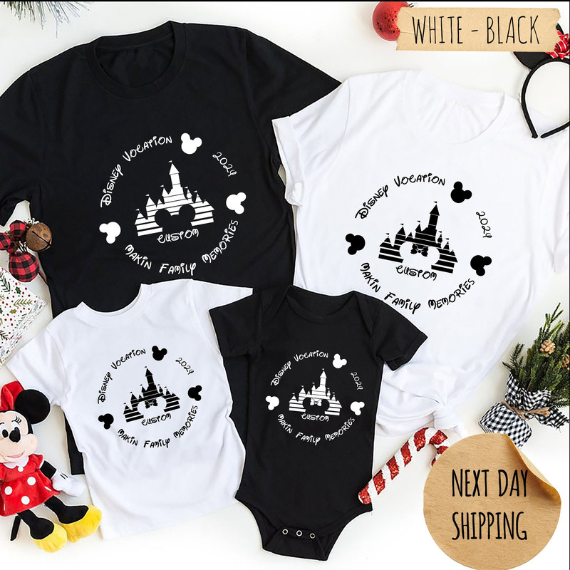 Custom Disney 2024 Family Vacation Shirt, Disney 2024 Trip Tee, Family Trip 2024, Personalized Family Vacation Shirts, Family Vacation Shirt.jpg