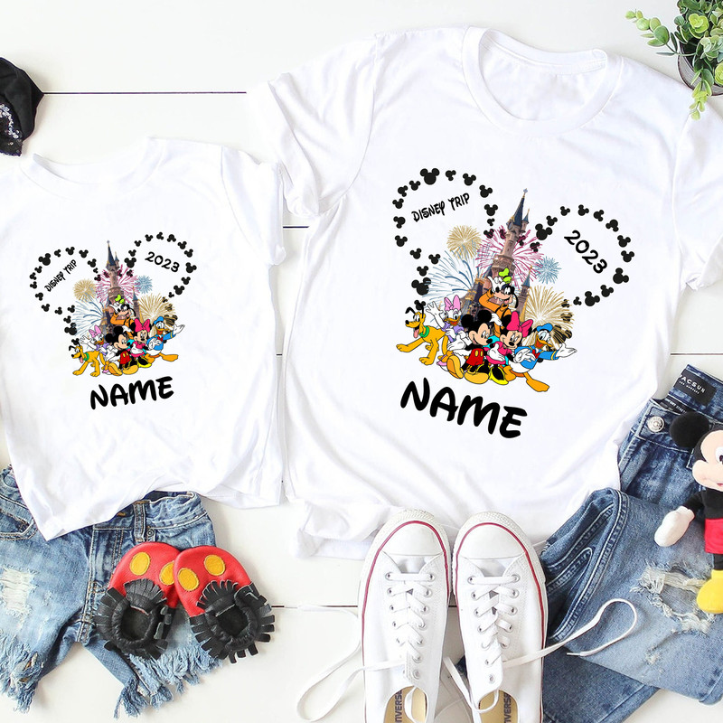 Custom Disney Trip 2024 Family Shirts, Disney Matching Shirts, Disney Vacation T-Shirt, Disney Trip Your Family Name Shirt, Disney Trip 2024.jpg