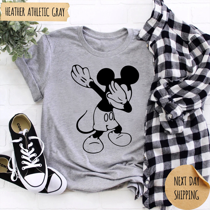 Dabbing Mickey T-Shirt, Disney Rock And Roll Shirt, Mickey Ears Shirt, Disney Shirt, Disneyland Shirt, Kids Disney Shirt, Funny Disney Shirt.jpg