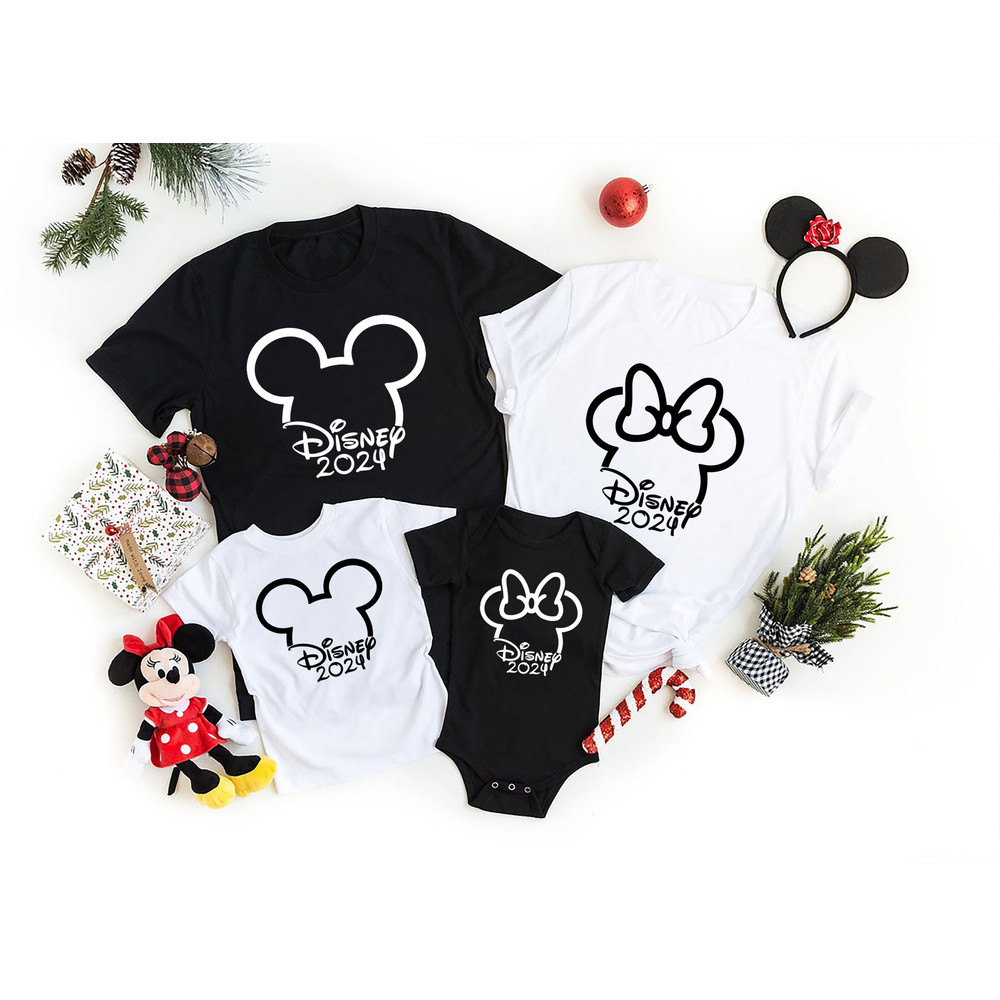 Disney 2024 Shirt, Disney Couple 2024 Shirt, Custom Disney Trip Shirt, Matching Disney Group Shirt, Family Mickey Minnie Mouse Shirt, Disney.jpg