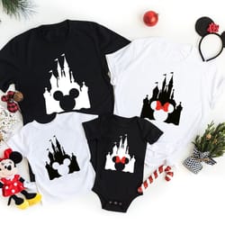 disney couples matching shirt, disney castle mickey minnie head shirts, disney vacation shirts, disney family trip shirt