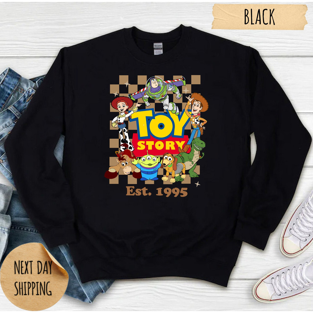 Disney Toy Story Est 1995 Sweatshirt, Disney Toy Story Characters Group Shirt, Disney Family Vacation, Toy Story Birthday Tee, Toy Story Top.jpg