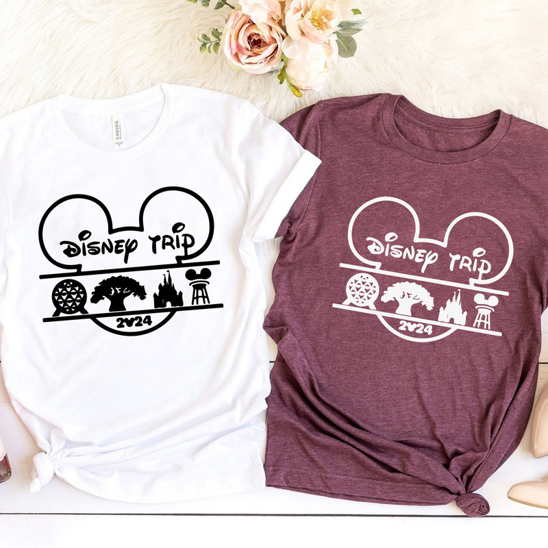 Disney Trip 2024 Shirt, Disney Trip Shirt, World Parks Shirt, Disney Family Vacation Tee, Disney Mickey Shirt, Disney Tee, Disney Sweatshirt.jpg