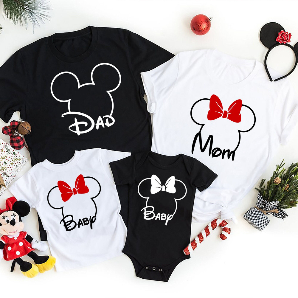 Family Mouse Shirt, Mom Dad Baby Shirt, Disney Mom Shirt, Disneyland Tee, Disney Family Tees, Magical World, Disney Adventure, Trend Apparel.jpg