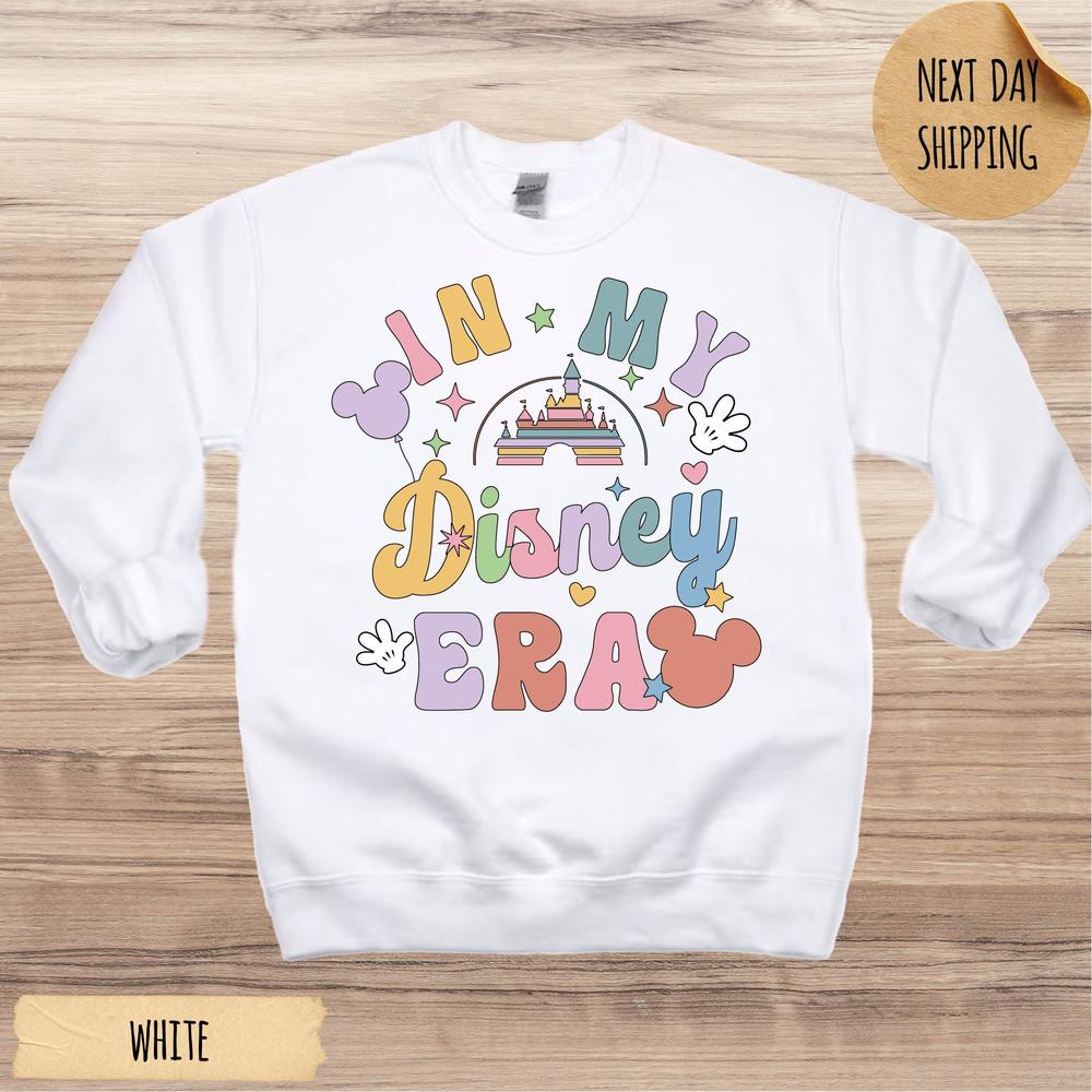 In My Disney Era Sweatshirt, Disney Castle Sweater, Disney Sweatshirt, Disney Family Sweater, Disneyland Vacation Epcot Magic Kingdom Hoodie.jpg