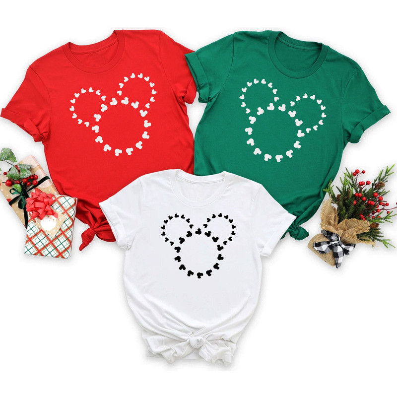 Mickey Heads Outline T-Shirt, Mickey Tee, Disney Boy Shirt, Girl Shirt, Perfect Disneyland Tee, Disneyworld Shirt, Family Disney Trip Shirt.jpg