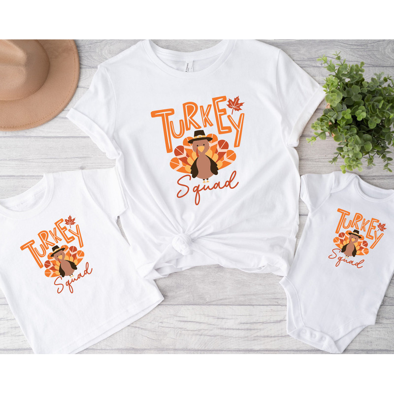 Turkey Squad Shirt, Thanksgiving Shirt, Thanksgiving Turkey Team Shirt, Cool Turkey Shirt, Thanksgiving Gift, Turkey Crew Shirt, Family Tee.jpg