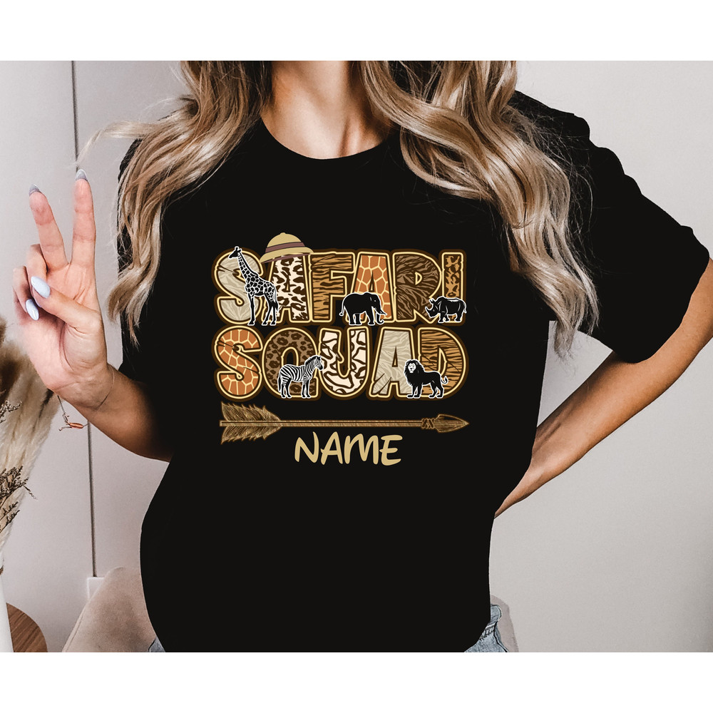 Custom Safari Squad Shirt, Safari Trip Shirt, Safari Birthday Trip Tee, Family Vacation Shirts, African Safari, Zoo Shirt,Safari Guide Shirt.jpg