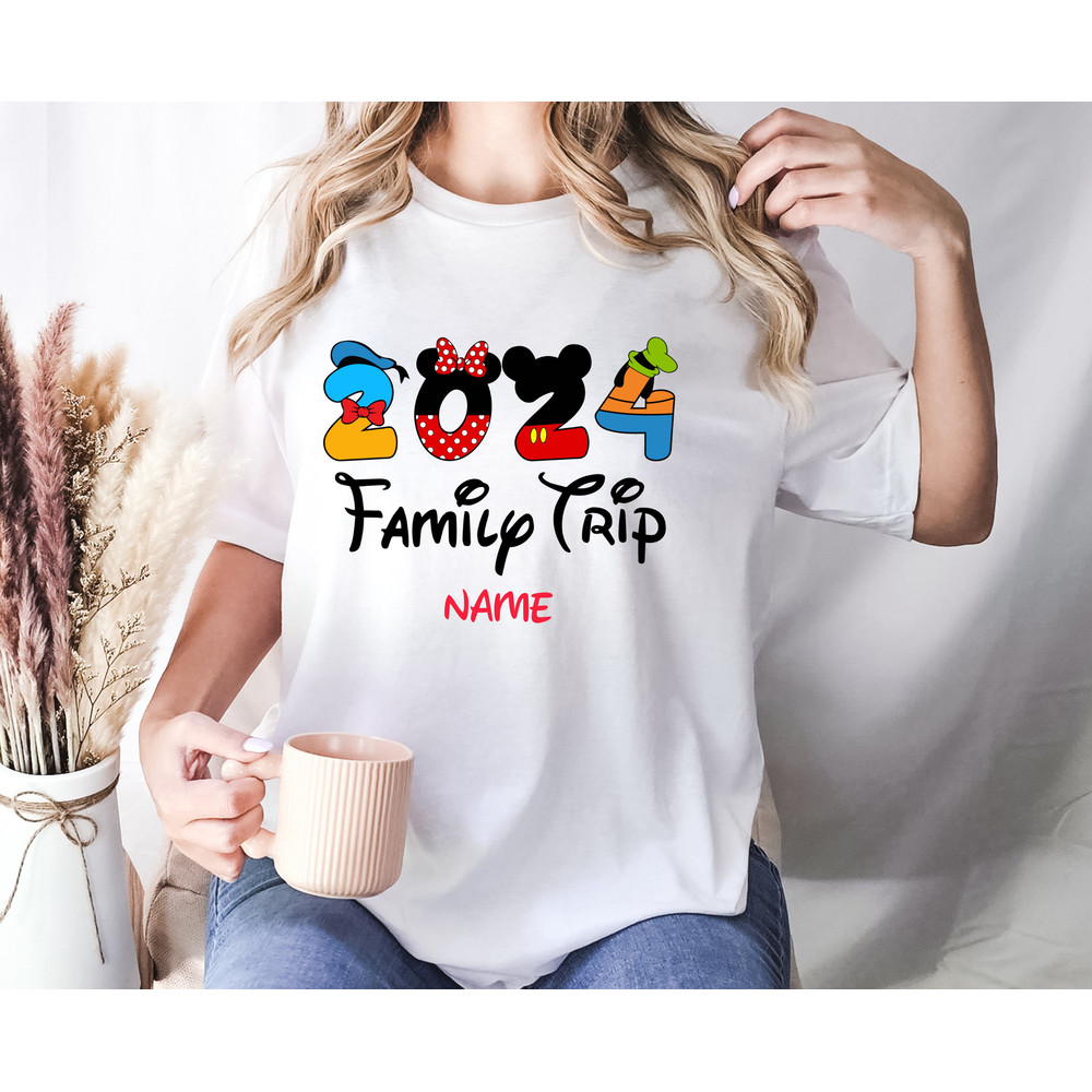 Personalized Family Trip Shirt, Disney Family Vacation Shirt, Disney Shirt, Custom Disney 2024 Family Trip Shirt, Family Trip Tank Top.jpg