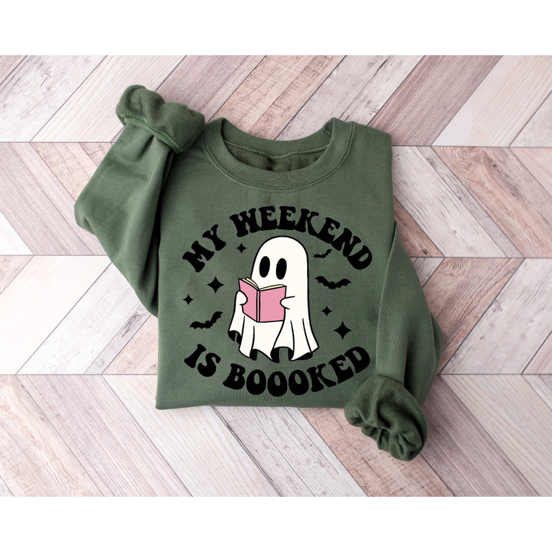 My Weekend Is Booked Shirt,Ghost Reading Shirt, Teacher Halloween Shirt, Librarian Shirt, Book Lover T-shirt, Reading Shirt, Teacher Shirt.jpg