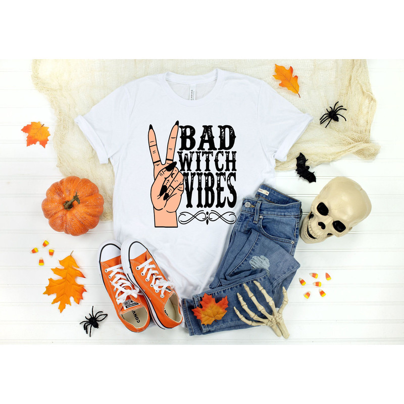 Bad Witch Vibes Shirt, Witch shirt, Sanderson Sisters, Halloween Shirt, Halloween Party, Hocus Pocus Shirt, Halloween Funny Tee.jpg