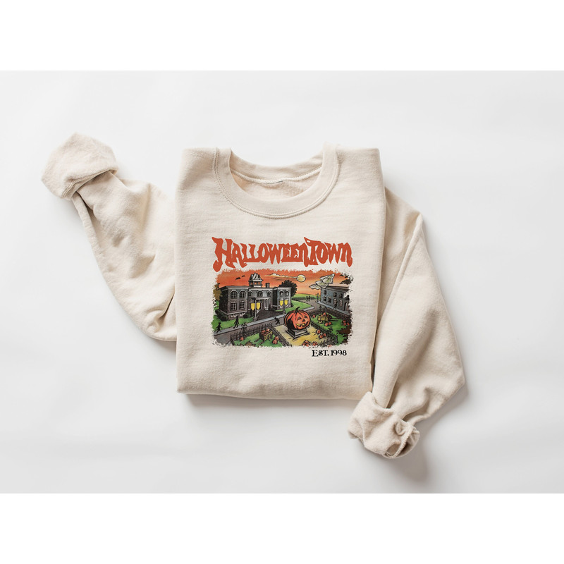 Halloweentown Est 1998 Sweatshirt, Halloweentown University, Retro Halloweentown Sweatshirt, Fall Sweatshirt, Halloween Sweatshirt.jpg