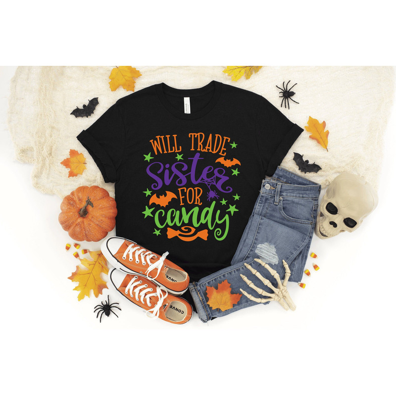 Will Trade Sister For Candy shirt,Halloween Party,Halloween T-shirt,Hocus Pocus Shirt,Halloween Funny Tee,Halloween Children Trick or Treat.jpg