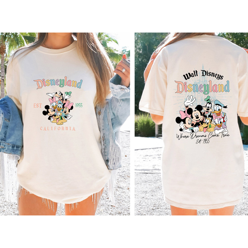 Comfort Colors Disneyland California T Shirt, Disneyland Est. 1955 Shirt,Where Dreams Come true, Disney Shirt, Mickey And Friends Shirt.jpg