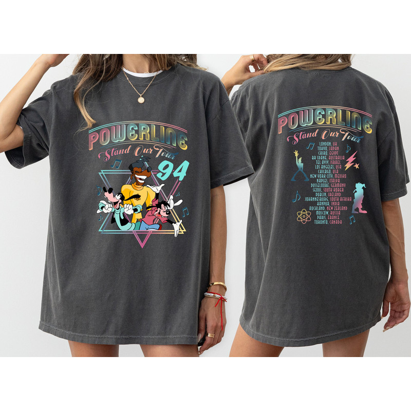 Comfort Colors Retro 90s Goofy Movie Shirt, Max Goofy Roxanne Powerline Shirt, Disney World Tour Shirt, Goofy Movie Shirt, Disney Shirt.jpg