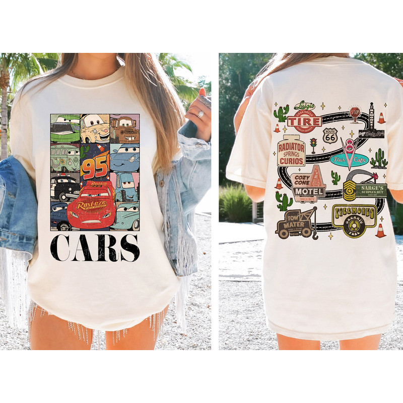 Comfort Colors Retro Lightning Mcqueen Shirt, Lightning McQueen 95 Shirt, Piston Cup shirt, Pixar Cars Shirts, Disney Vacay Mode shirt.jpg