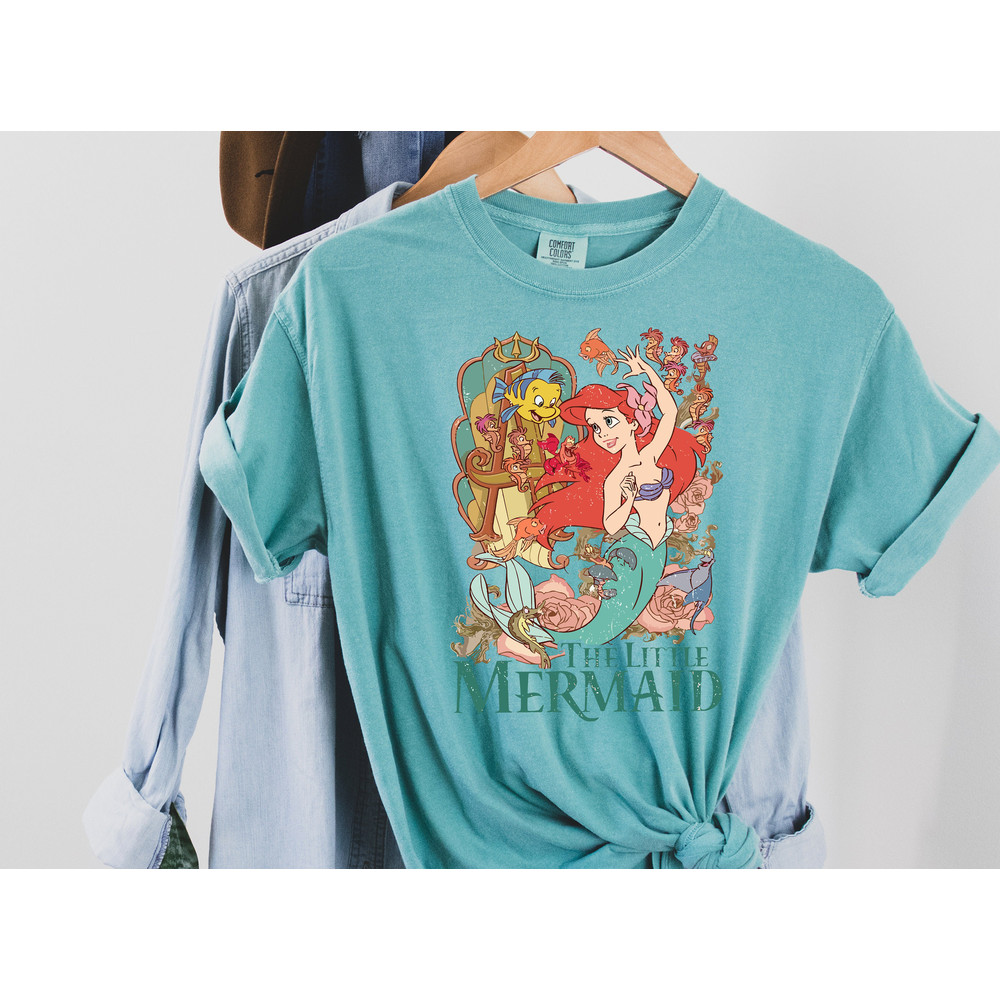 Comfort Colors The Little Mermaid Shirt, Disney Ariel T-shirt, Women's Little Mermaid Ariel Shirt, Ariel Mermaid Shirt, Shirt For Kids.jpg