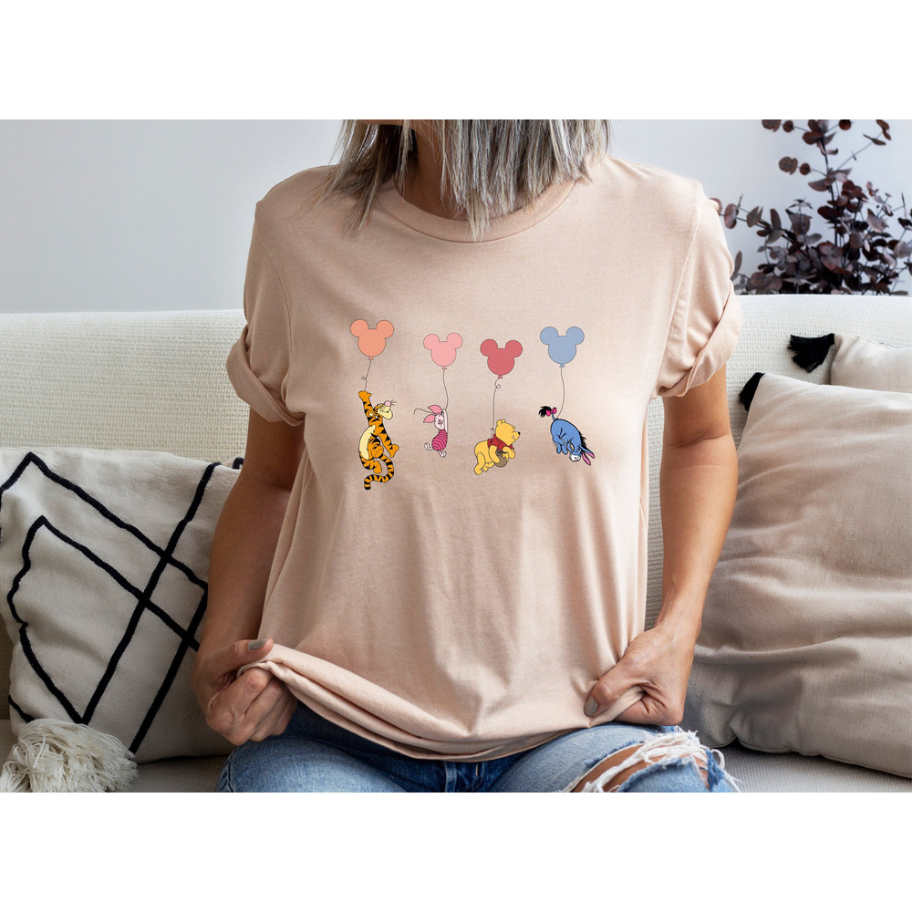 Disney Happy Bear and friends Shirt, Disney Sweatshirt, Funny Bear Shirt, The Pooh Shirt, Winnie the Pooh fun shirts, Disney Ears Tee.jpg