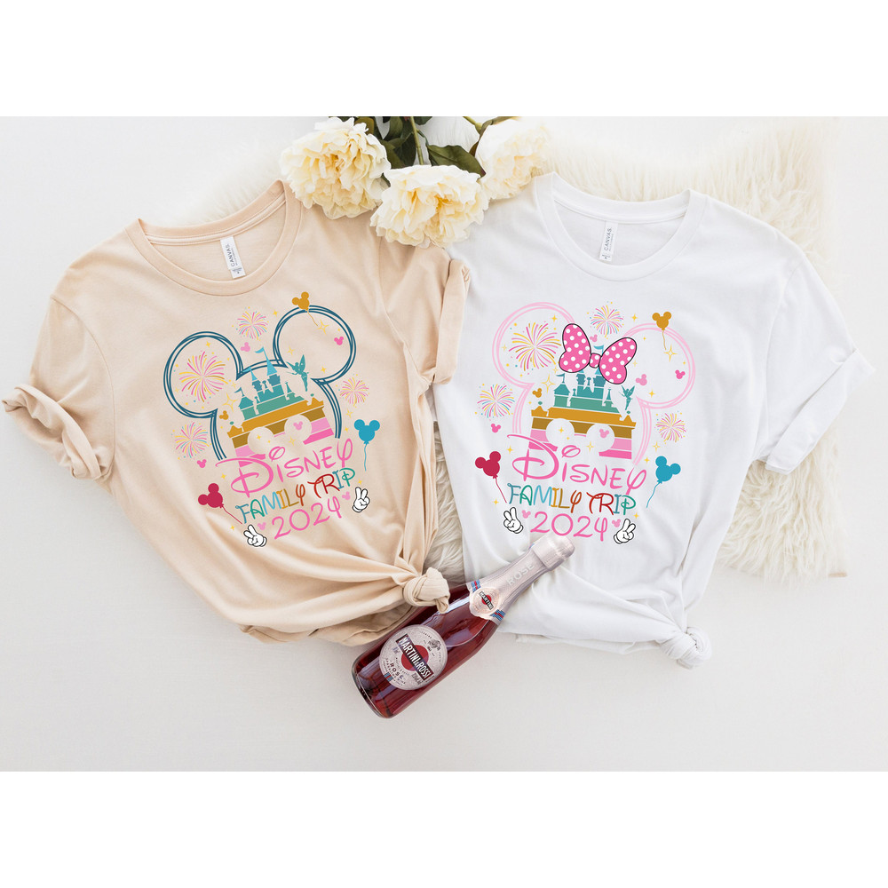 Disney Trip 2024 Shirt, Disney Ear Shirt, Disney Vacation Shirt, Magic Kingdom Shirt, Disney Family Shirts, Disney Sweatshirts,Disney Castle.jpg