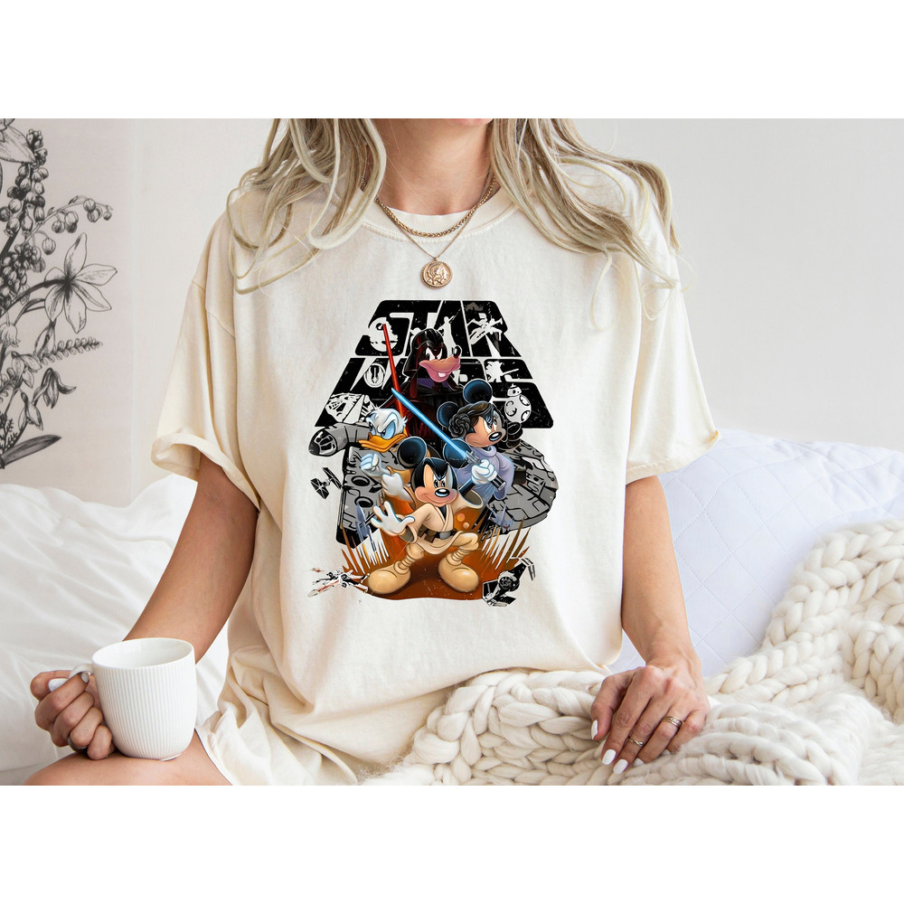 Mouse And Friends Shirt, Galaxy War Shirt, Galaxy War Shirt, Galaxy War Comfort Colors Shirt, Family Trip Tee, Family Vacation Shirt.jpg