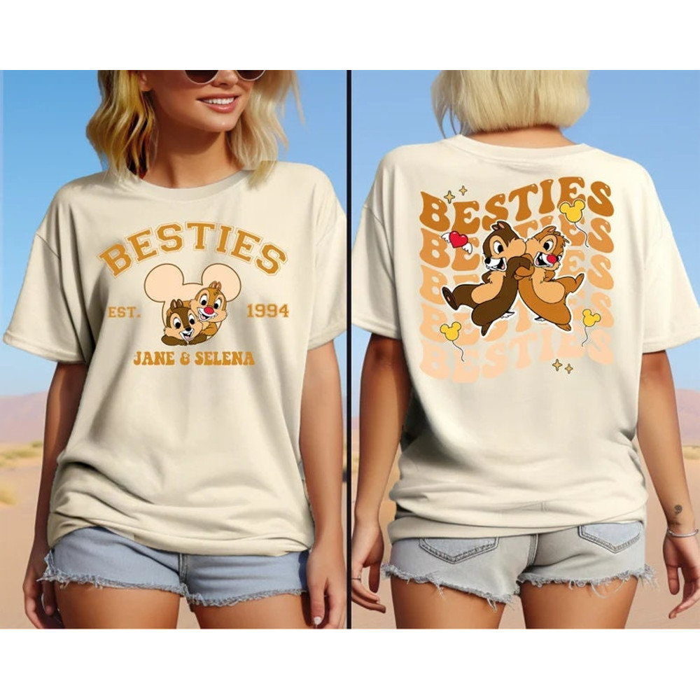 Comfort Colors Disney Chip 'n' Dale Besties Shirt, Disney Trip Shirt, Best Friend Shirt, Disneyland Vacation Tee, Disney Tee, Gift for Girls.jpg