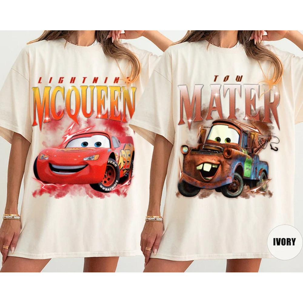Comfort Colors Disney Pixar Cars Shirt, Mcqueen and Mater Shirt, Matching Couple Friends Shirt, Tow Mater Shirt, Cars Family Shirt, Disney.jpg