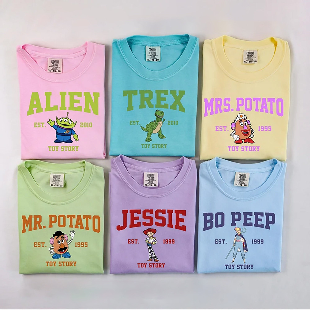 Comfort Colors Disney Toy Story Friends Shirt, Disney World Toy Story T Shirt, Toy Story Movie Characters Shirt, Disney Group Matching Tee.jpg