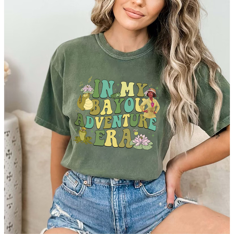 Comfort Colors In My Bayou Adventure Era Shirt, Disney Tiana's Bayou Adventure Tee, The Princess and the Frog, Magic Kingdom Girl 2024 Trip.jpg