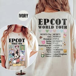 vintage disney epcot world tour comfort colors shirt, mickey and friends shirt, drinking around the world shirt, epcot w