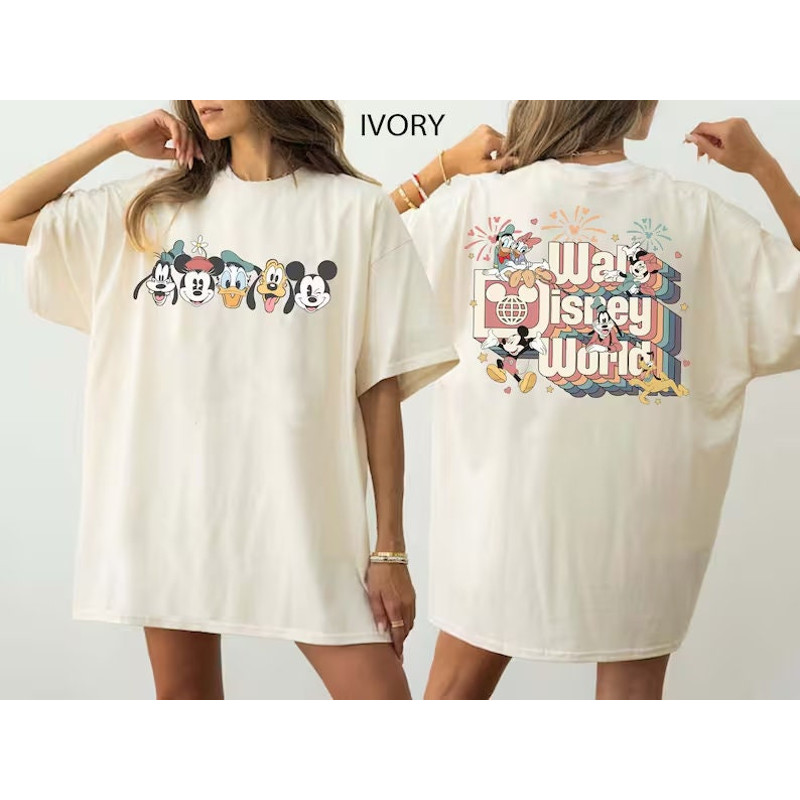 Vintage Walt Disney World Shirt, Mickey and Friends Shirt, Magic Kingdom Shirt, Disneyworld Shirt, Disneyland Shirt, Comfort Colors Shirt 1.jpg