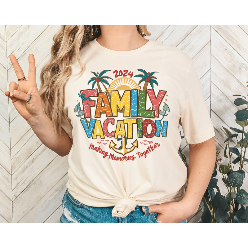 2024 Family Vacation Shirt, Making Memories Together Shirt, Family Beach Trip Shirt, Summer Shirt, Holiday Vacation Tee, Family Summer Vibes.jpg