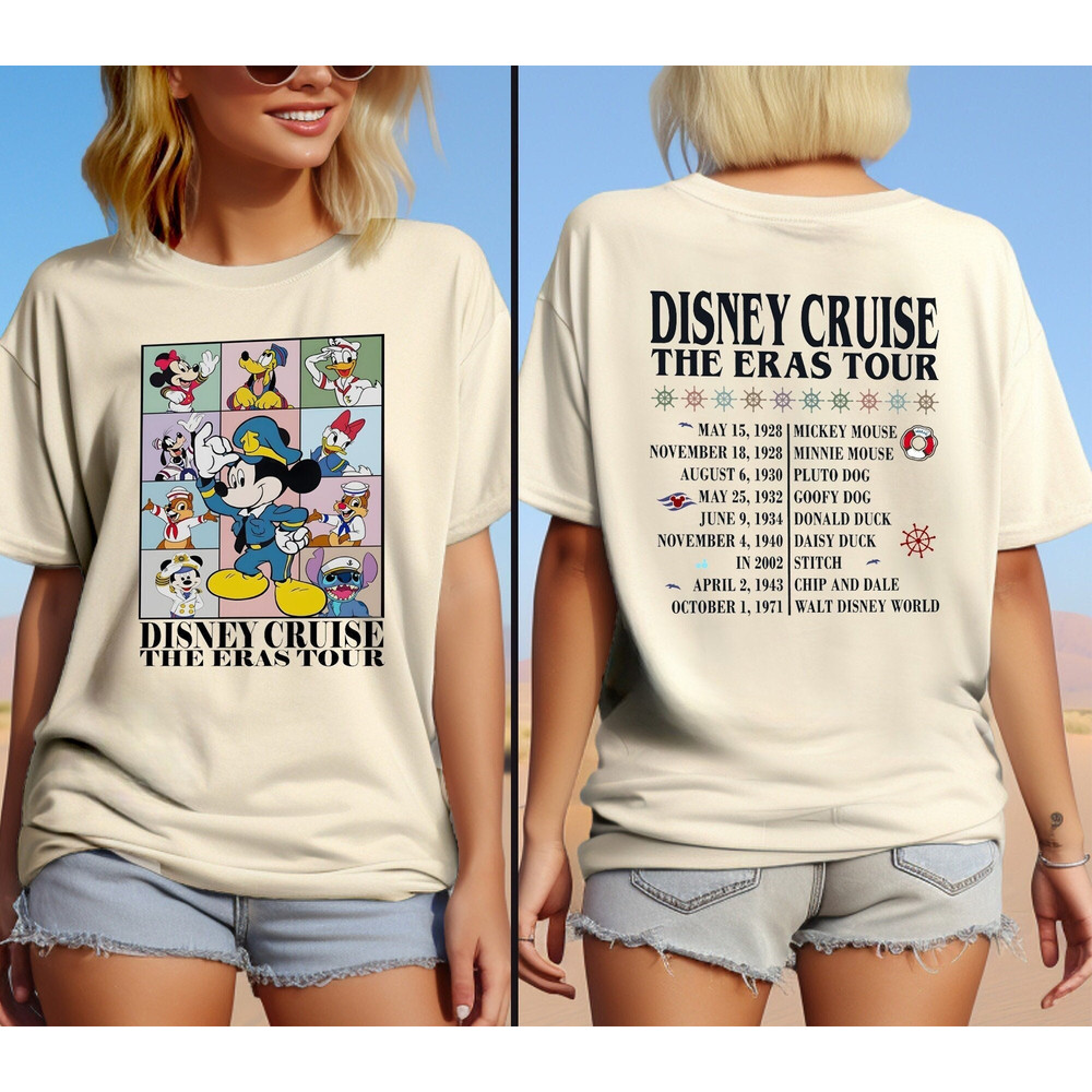 Disney Cruise Eras Tour Shirt, Mickey and Friends Cruising T-Shirt, Disneyworld Cruise Family Trip Shirt, Disneyland Vacation Cruise Tee.jpg