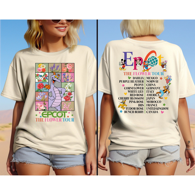 Disney Figment Epcot The Flower Tour Shirt, Disney Figment Tour Shirt, Disney Family Shirt, Disney Floral Shirt, Disneyland Vacation Shirt.jpg