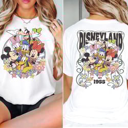 disney mickey & friends shirt, vintage disneyland 1955 shirt, donald and daisy duck shirt, disney vacation shirt, disney