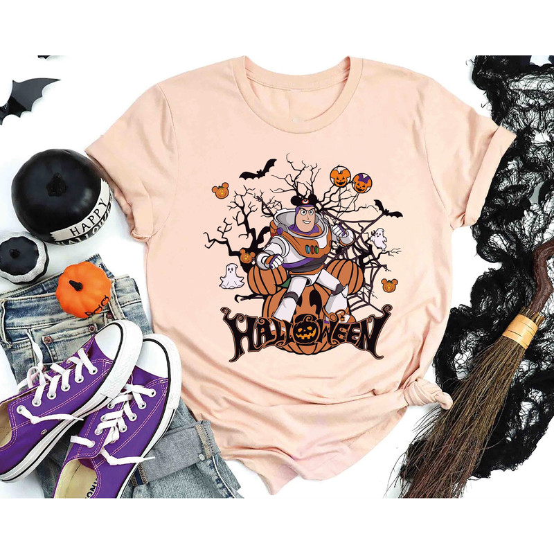 Buzz Lightyear Halloween Shirt, Disney Toy Story Shirt, Disney Pumpkin Shirt, Disneyland Halloween Trip Shirt, Spooky Season Shirt.jpg
