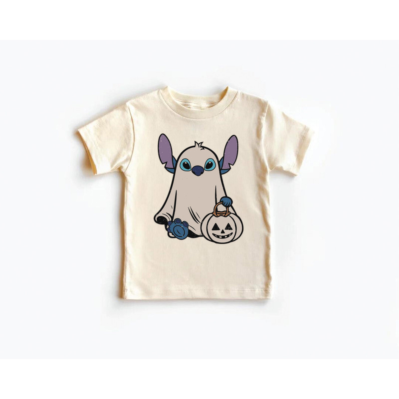 Disney Stitch Ghost Halloween Toddler Shirt, Disney Pumpkin Halloween Shirt, Spooky Season Shirt, Disney Horror Tee, Trick or Treat Shirt.jpg