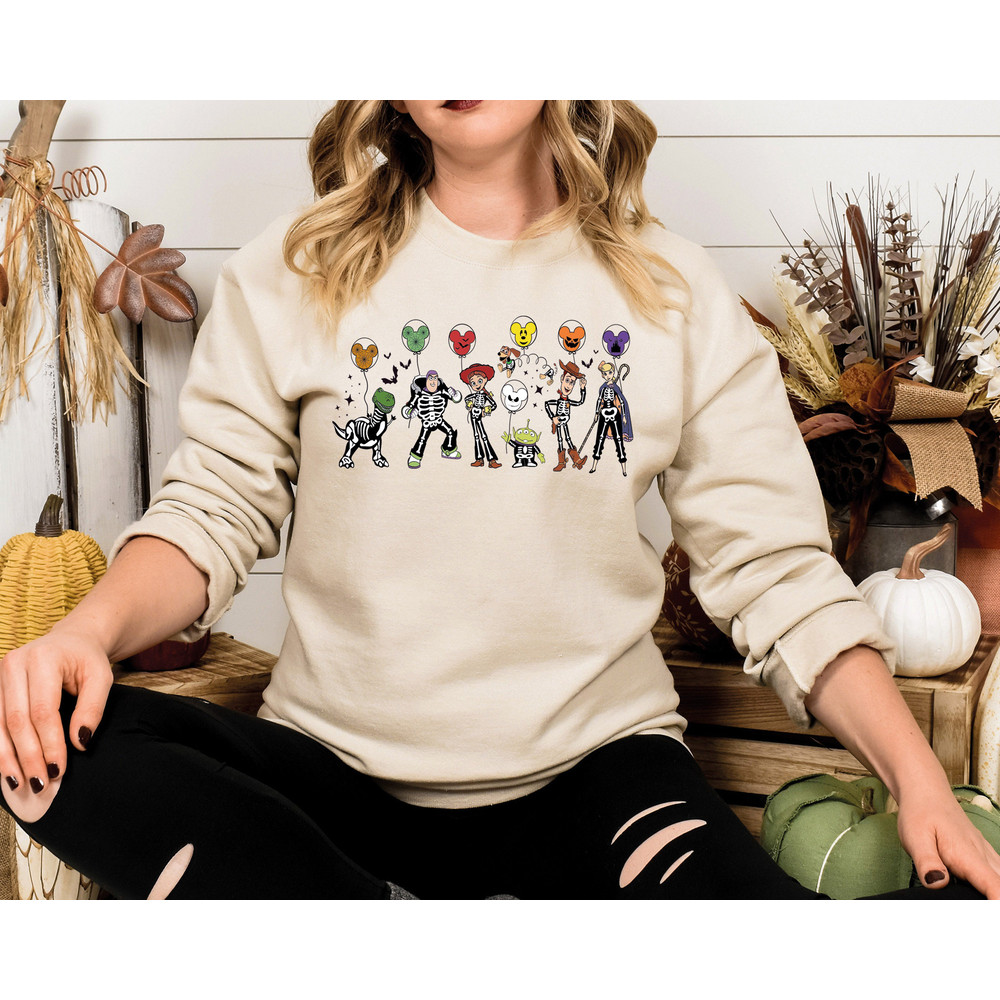 Disney Toy Story Halloween Shirt, Disneyland Skeleton Halloween Trip Shirt, Pumpkin Shirt, Spooky Season Shirt, Halloween Matching Shirt.jpg