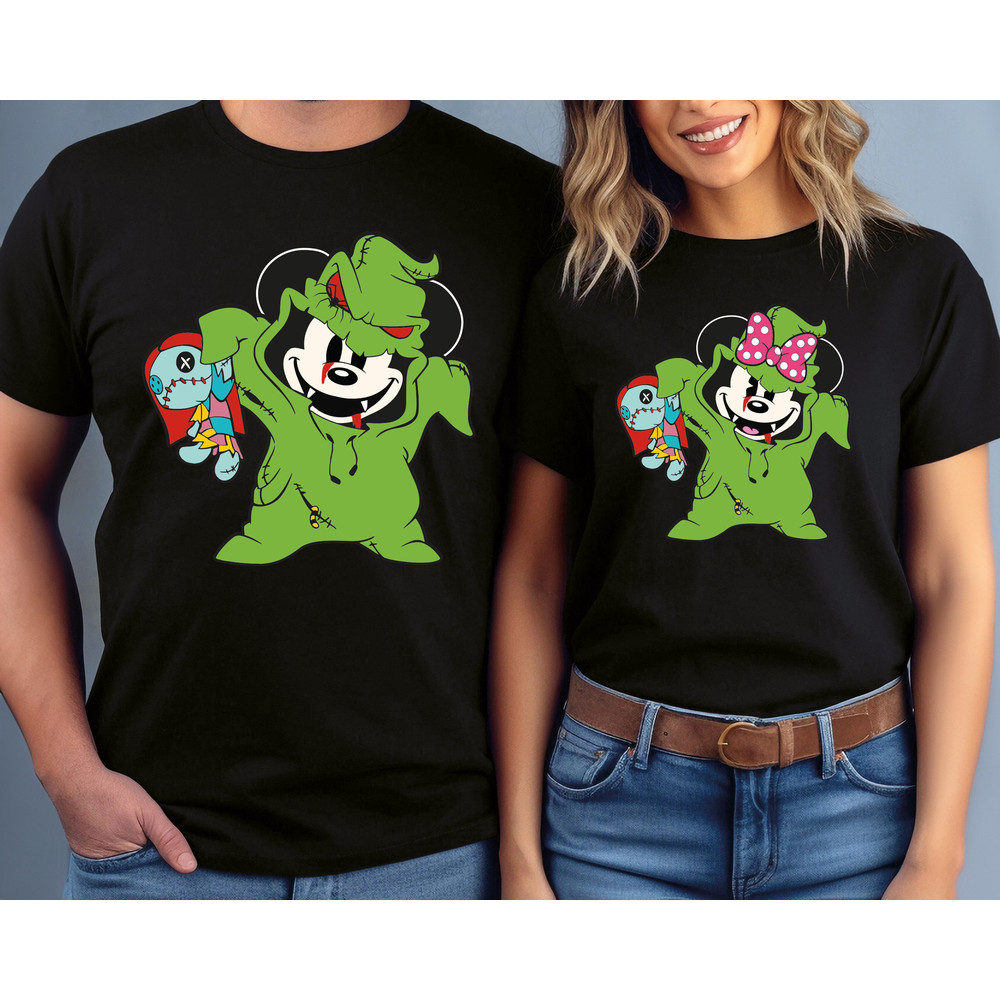 Mickey Minnie Halloween Shirt, Disney Couple Halloween Shirts, Horror Mickey Minnie Shirt, Spooky Season Shirt, Disneyland Ghost Shirt.jpg