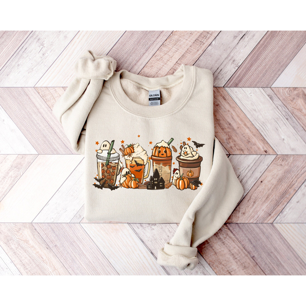 Fall Coffee Shirt, Cute Fall Shirt, Thanksgiving Shirt, Halloween Shirt, Fall Sweatshirt, Coffee Lover Shirt, Pumpkin Spice Shirt.jpg