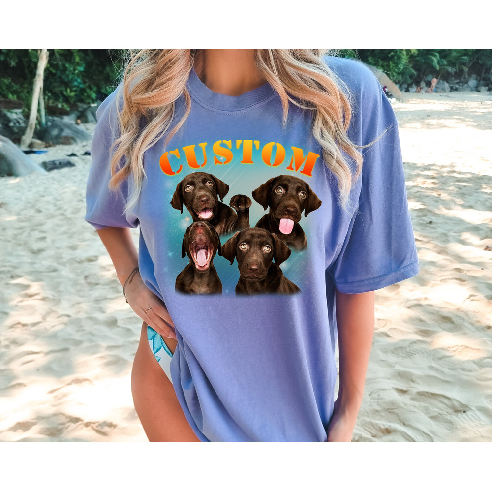 Comfort Colors® Custom Dog TShirt, Retro Dog Bootleg Shirt, Personalized Pet Shirt, 90s shirt, Women Tee.jpg
