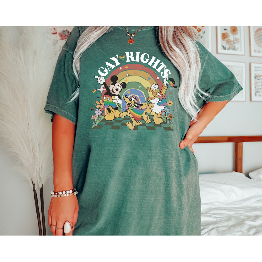 Comfort Colors® Mickey & Friends LGBT Pride shirt, Disney Lgbt Rights, Lgbt Rainbow T-Shirt, Mickey Pluto and Donald.jpg