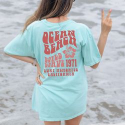 comfort colors ocean beach shirt- aesthetic tee, trendy shirts california shirt trendy oversized vsco shirts words on ba