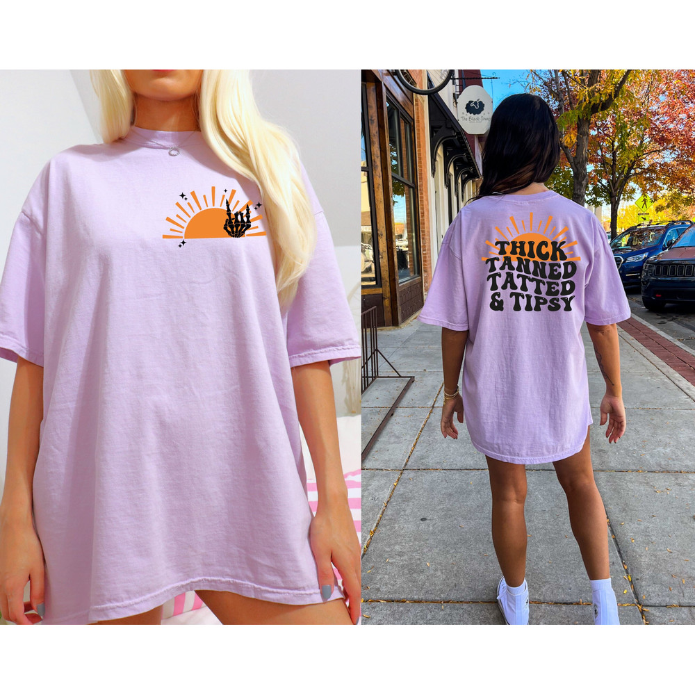 Comfort Colors® Retro Thick Tanned Tatted and Tanned Shirt, Comfort Color Oversized Tshirt, Beach Shirt, Lounge Comfort Shirt.jpg