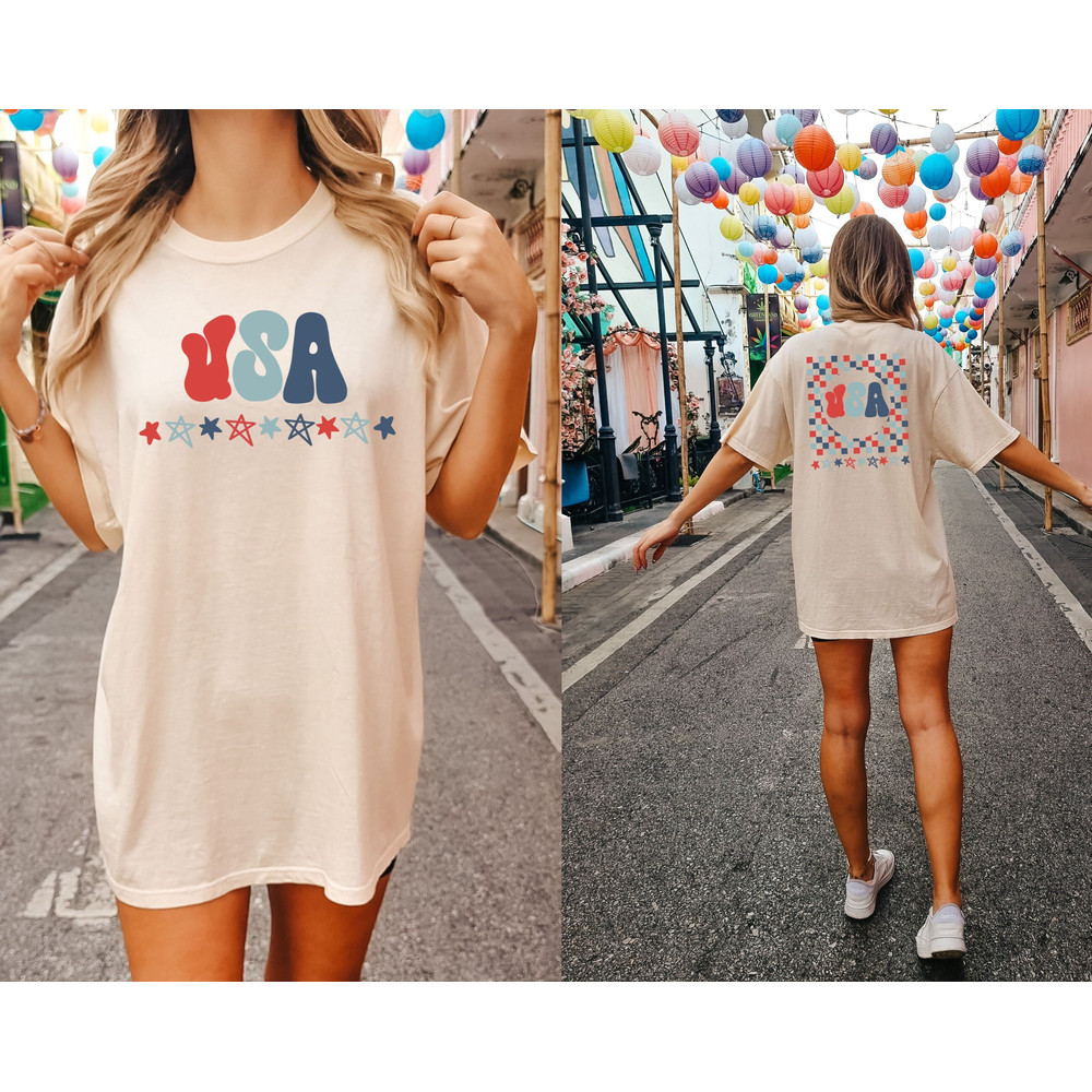 Comfort Colors® Retro USA shirt, 4th of July tee, Retro funny fourth shirt, Womens 4th of July shirt, America Patriotic Shirt, Independence 1.jpg