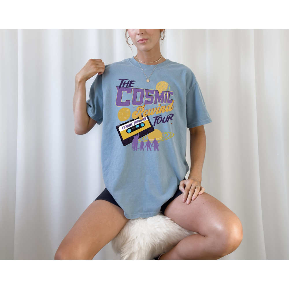 Comfort Colors® The Cosmic Rewind Tour Cassette Shirt, Theme Park Tees, Cosmic Galaxy Disney Group and Galaxy Epcot Star Wars Clothing 1.jpg
